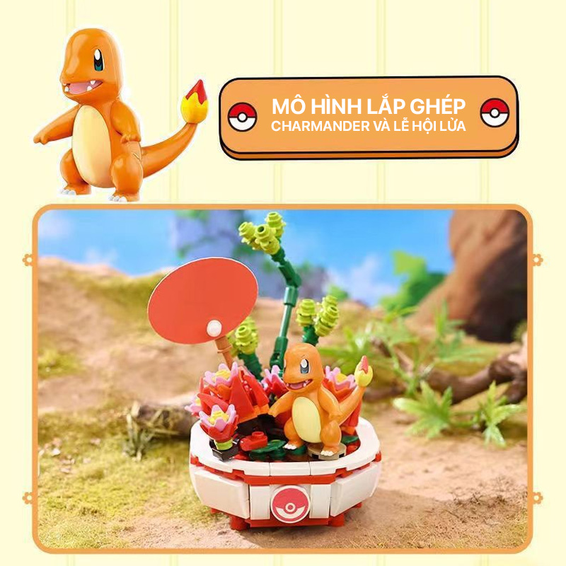 Mô hình lắp ghép - Charmander K20218 1 mo hinh lap ghep charmander k20218 01
